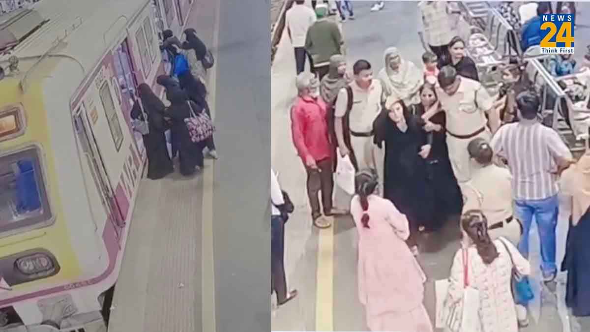 Watch Video: थोड़ी दूर थी मौत...ऐन मौके पर फरिश्ता बनकर आया कांस्टेबल, बचाई बच्चे और मां की जान