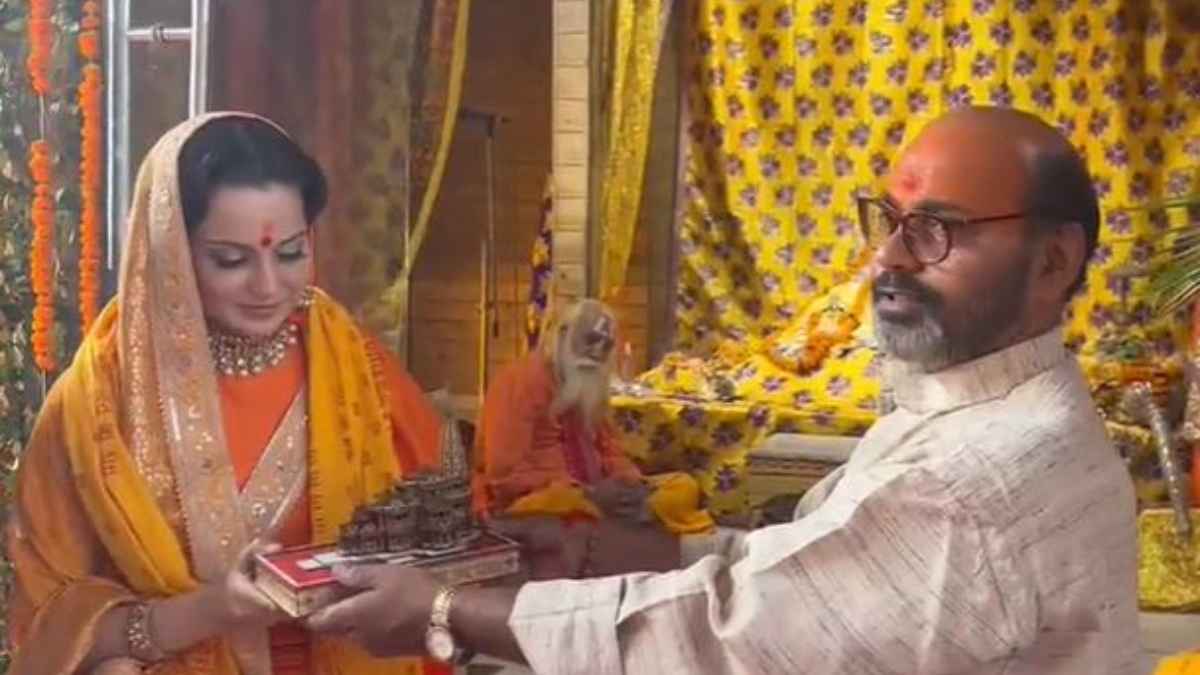 'तेजस' फिल्म के प्रमोशन के लिए अयोध्या पहुंचीं कंगना, रामलला के दर्शन कर बोलीं- धन्य भाग्य मेरे...