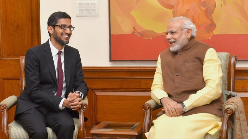 PM Modi, Sunder Pichai