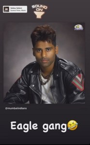 suryakumar yadav instagram story