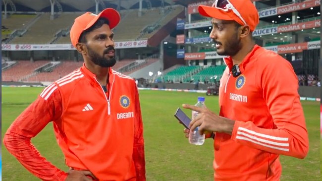 IND vs AUS 2nd T20 Match Axar Patel and Ruturaj Gaikwad Funny Interview