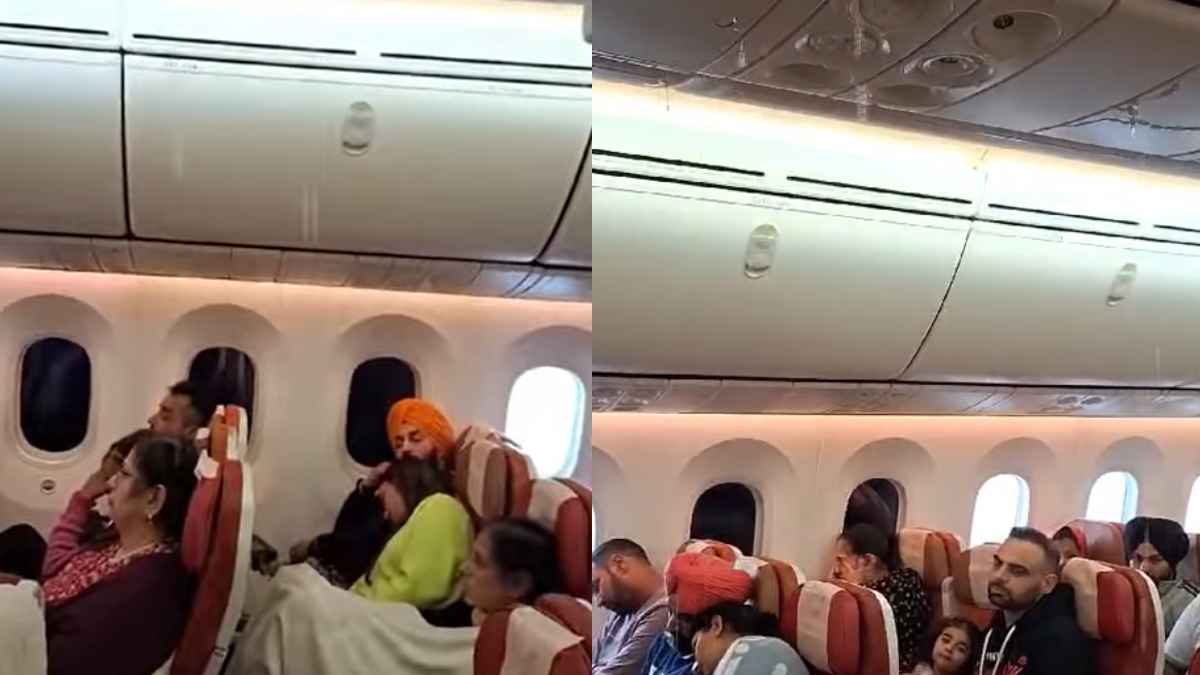 Air India Plan Leaking In mid Air