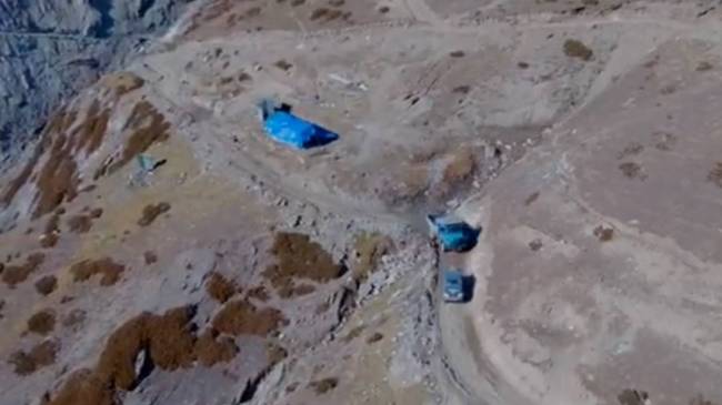 Amarnath cave via Baltal base camp BRO built road Amarnath cave via Baltal base camp BRO built road