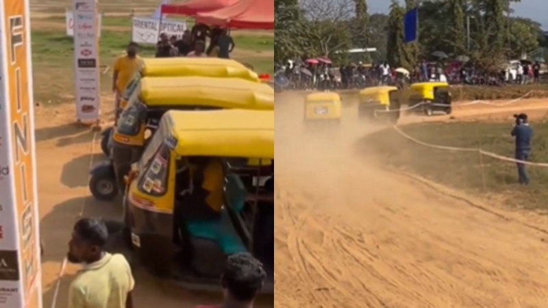 Autorickshaw Race, Viral Video of Autorickshaw, Video of Autorickshaw Racing, F1 Race, Viral Video