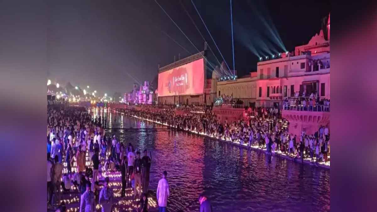 अयोध्या आए श्रीराम तो सवा 22 लाख दीयों से जगमगा उठे 51 घाट, बना नया रिकॉर्ड; CM योगी आदित्यनाथ ने की सरयू आरती