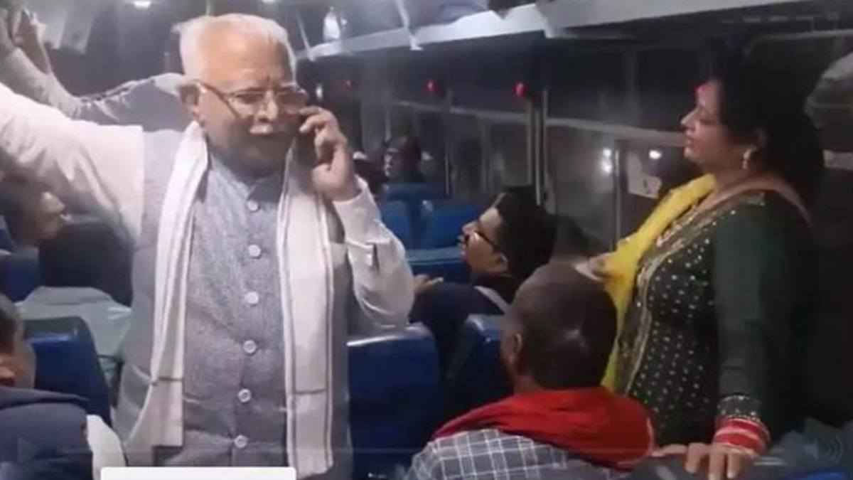 हरियाणा के सीएम ने दिवाली का तोहफा दिया, बस में यात्रा करते-करते छात्रों के लिए सफर फ्री किया
