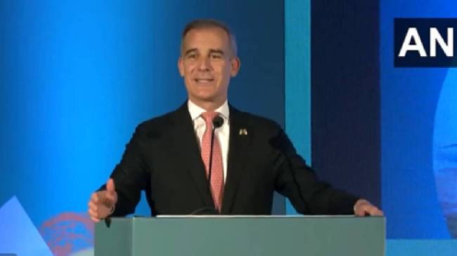 Delhi pollution levels US Ambassador Eric Garcetti Los Angeles memories