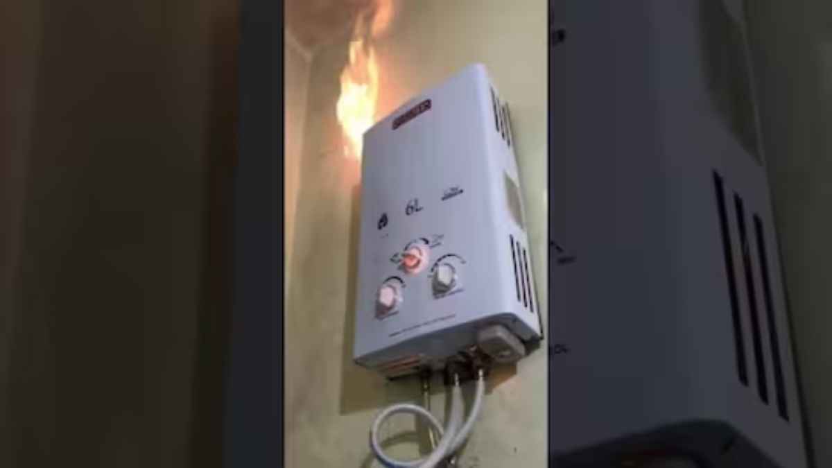 सर्दी की दस्तक से पहले आने लगे डरावने Video सामने, देखें गीजर चालू कर बाथरूम में घुसते ही कैसे लग गई आग