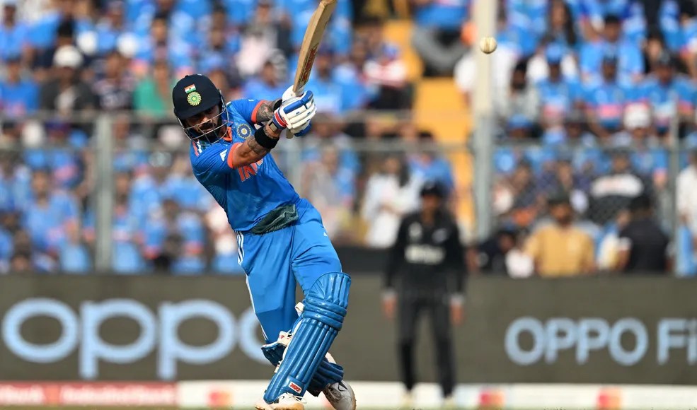 ind vs nz semifinal innings report live updates virat kohli century icc odi world cup 2023