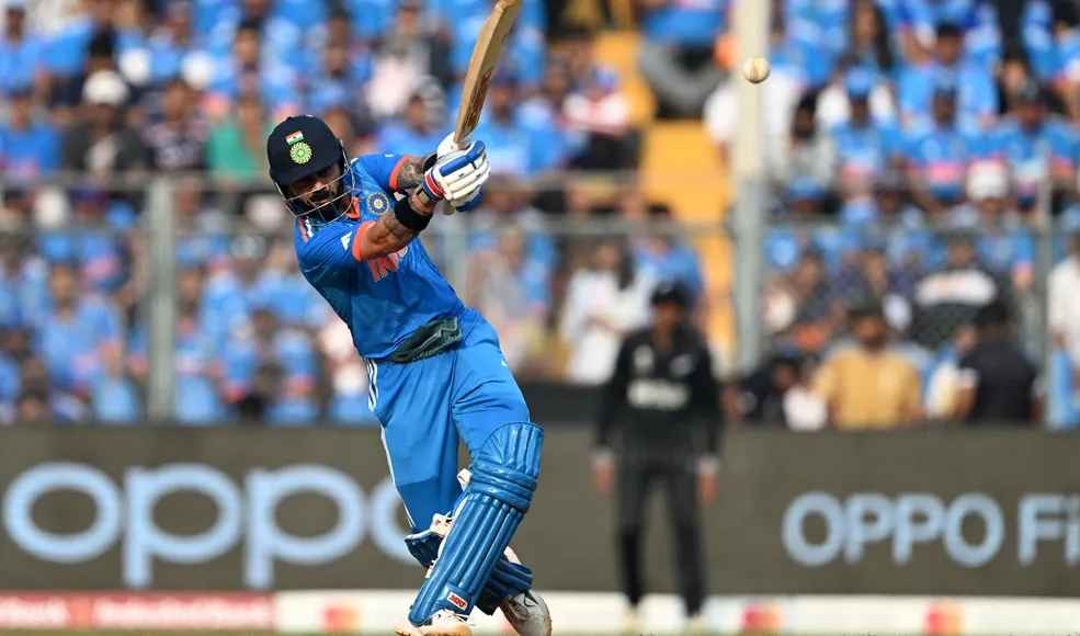ind vs nz semifinal innings report live updates virat kohli century icc odi world cup 2023