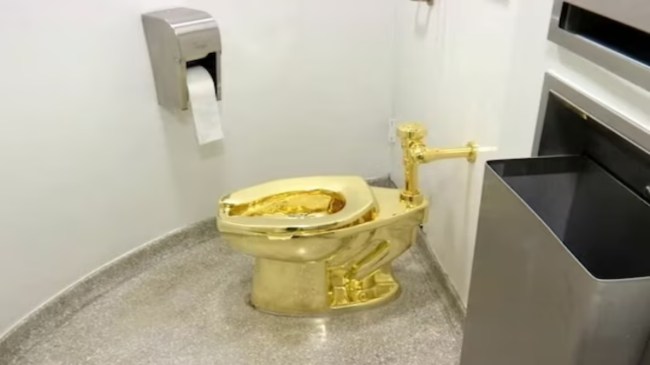 Golden Toilet Seat