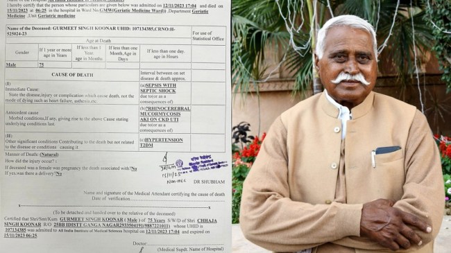 Rajasthan Assembly Election 2023: राजस्थान कांग्रेस उम्मीदवार गुरमीत सिंह कुन्नर का निधन