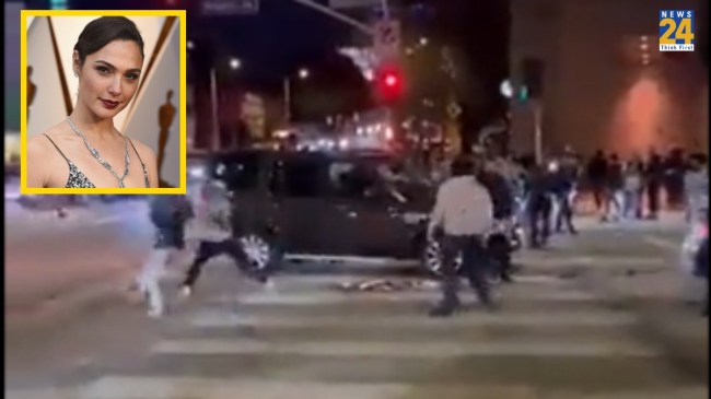 Hollywood actress Gal Gadot screens Hamas Attack in Los Angeles
