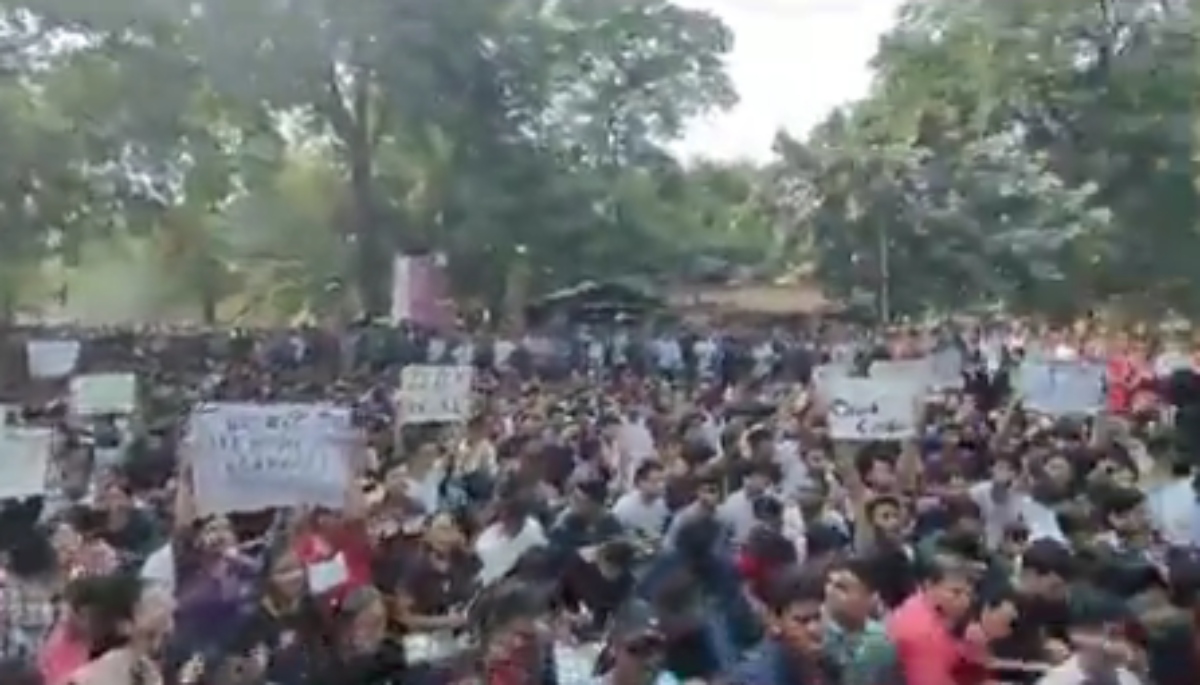 IIT BHU Girl Molestation Case Student Protest In Campus