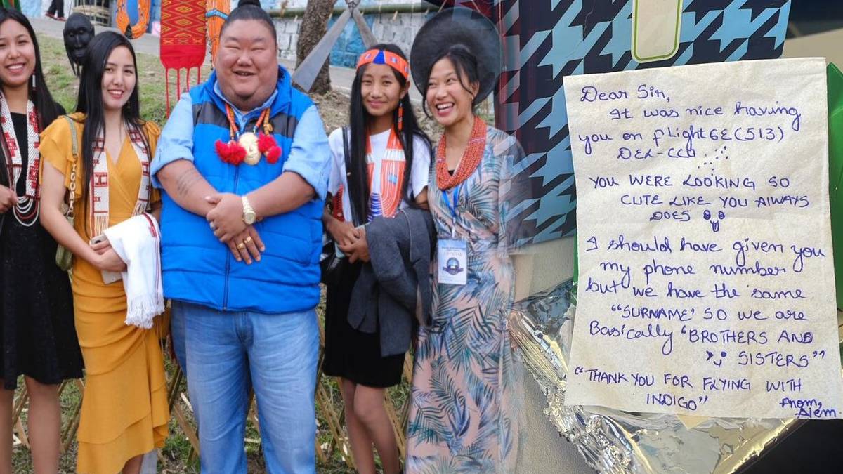 IndiGo flight attendant note For Nagaland minister Temjen Imna