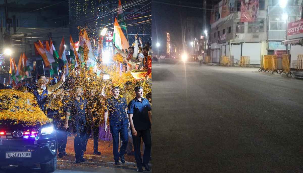 ऐसे ही नहीं कहा जाता है इंदौर को देश का सबसे स्वच्छ शहर, पीएम मोदी का रोड शो खत्म होते ही चकाचक हो गई सड़क