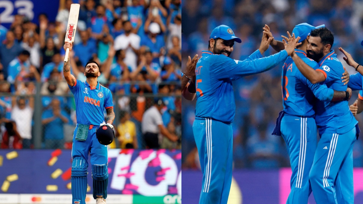 World Cup 2023 Virat kohli Top Scorer Mohammad Shami Leading Wicket Taker Team India Number 1