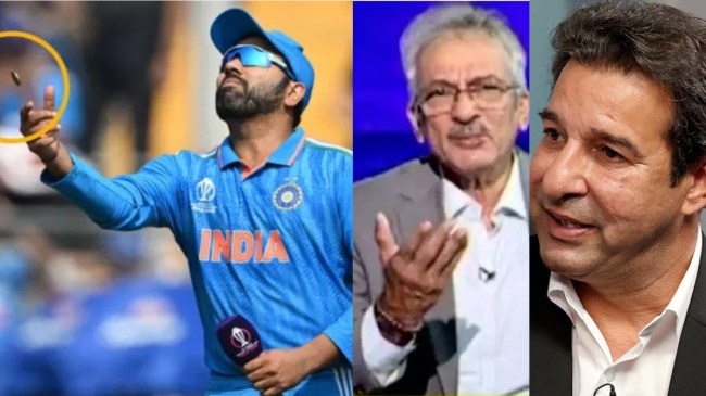 Wasim Akram Slams Sikander Bakht For Questioning Rohit Sharma Toss Technique Wasim Akram Slams Sikander Bakht For Questioning Rohit Sharma Toss Technique