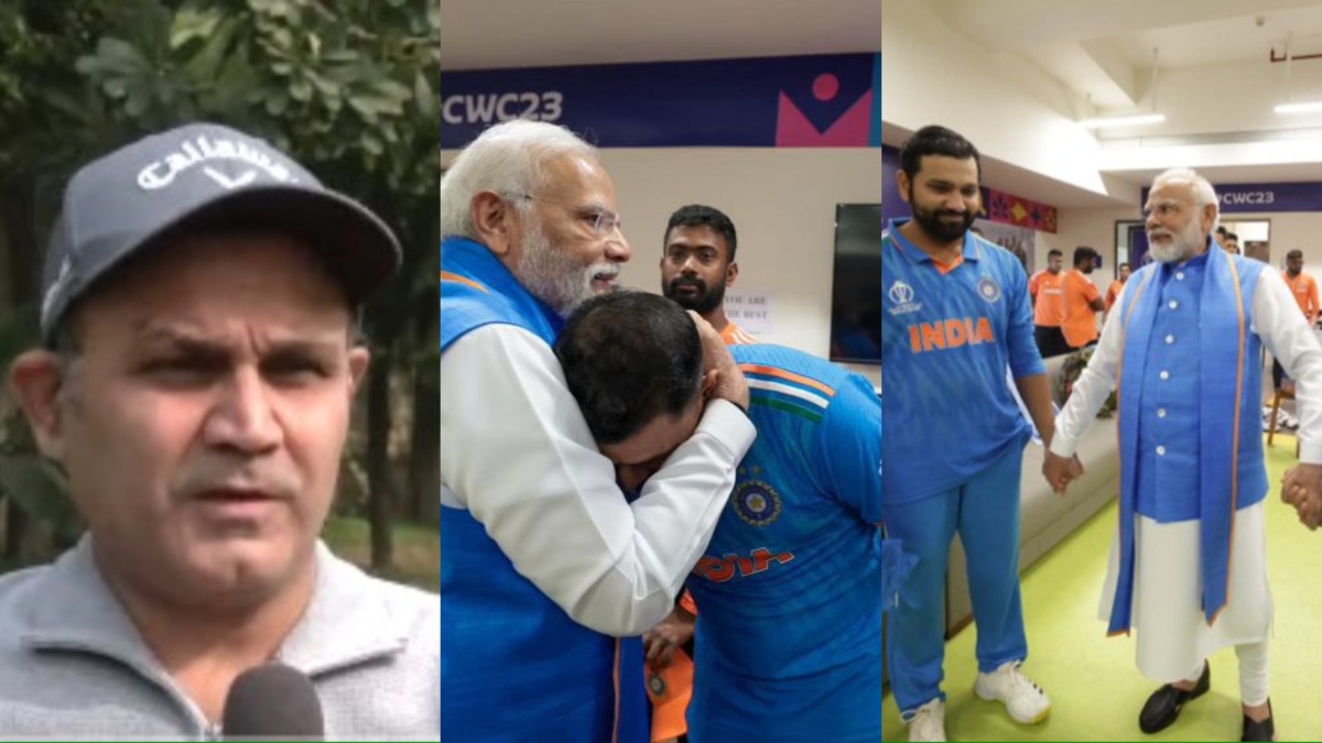 Virender Sehwag Reacts on Team India World Cup Final Loss PM Modi Visiting Dressing Room Gesture