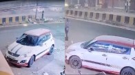 Watch Video: तेज रफ्तार का कहर, रोड के बीचो-बीच लगे डिवाइडर को तोड़ राहगीर के ऊपर पलटी कार