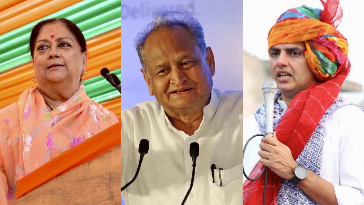 Vasundhara Raje, Ashok Gehlot, Sachin Pilot
