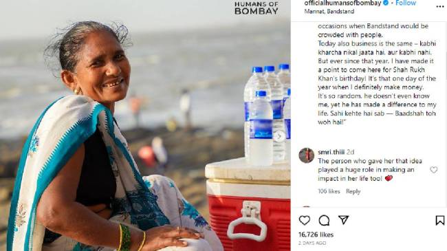 Shah Rukh Khan changed Mumbai elderly woman life