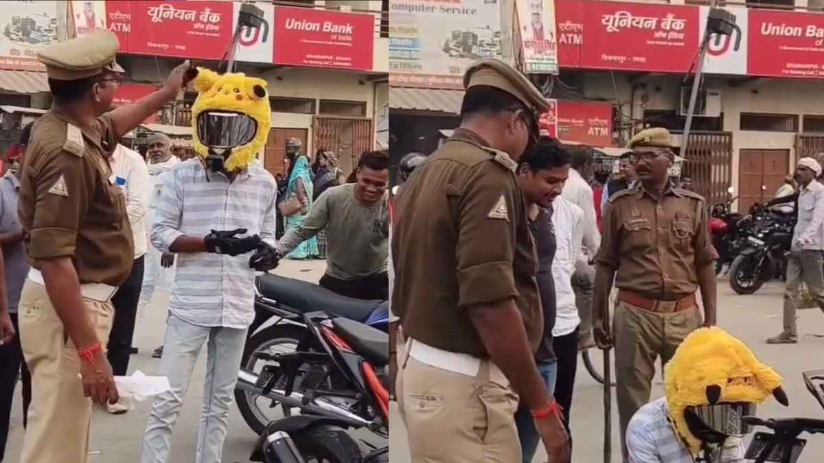 Viral Video: 'खरगोश हो क्या'? बाइक पर पिकाचू बनकर घूम रहा था युवक, पुलिस ने रोका