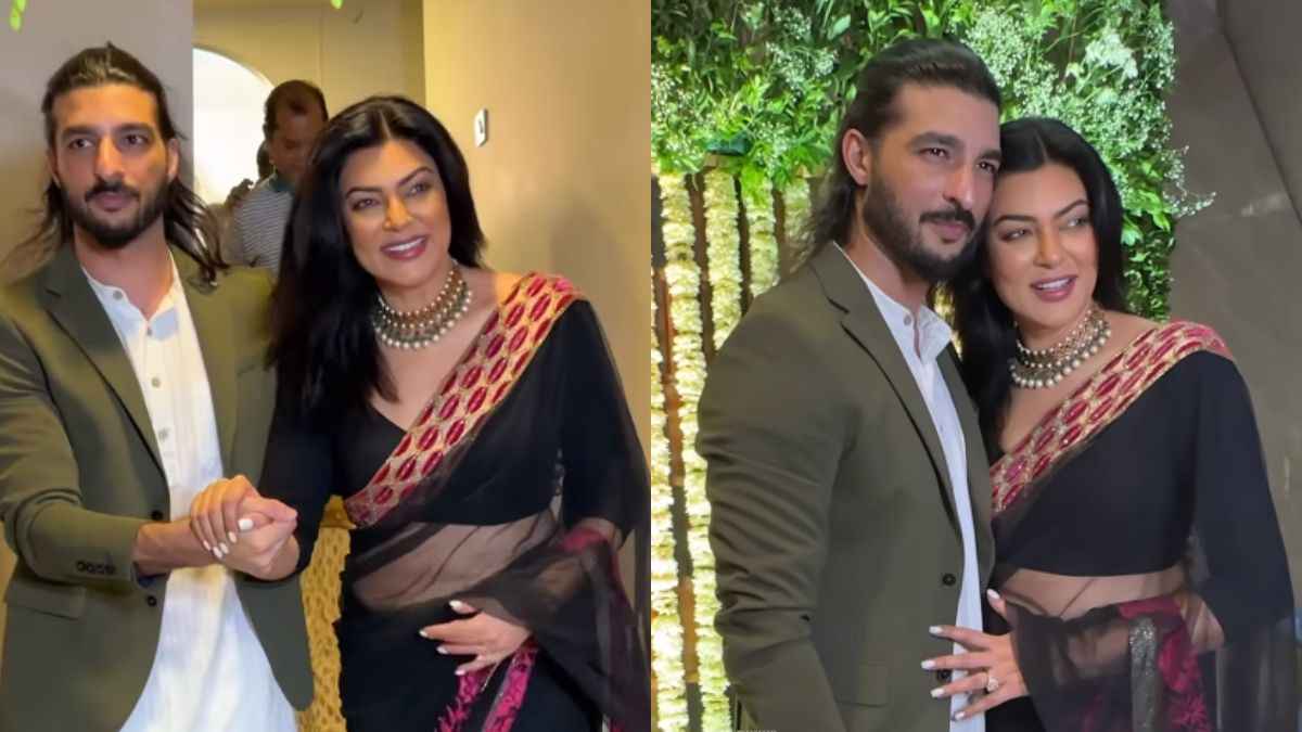 हाथों में हाथ लिए दिवाली पार्टी में पहुंचे Sushmita और Rohman Shawl, एक्स बॉयफ्रेंड ने संभाला 'आर्या' का पल्लू