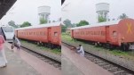 मौत को छूकर टक से वापस आए चाचा जी, वंदे भारत ट्रेन को ऐसे दिया चकमा, देखिए Video