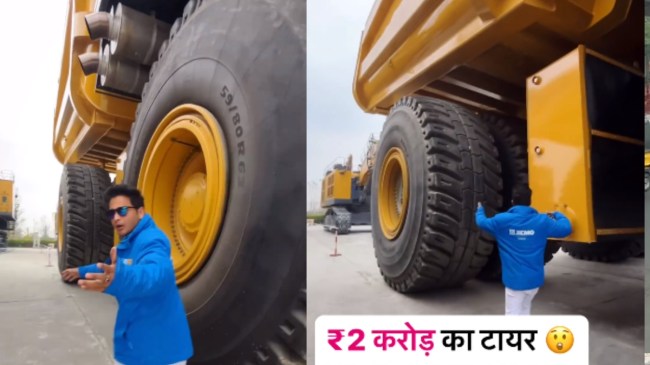 ट्रक है या घर! तीन मंजिल जितनी ऊंचाई, टायर्स के सामने आदमी भी लगता है बौना,  Video देखें