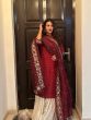 esha gupta flaunts her traditional look in marroon suit esha gupta hot looks esha gupta bold looks entertainment news