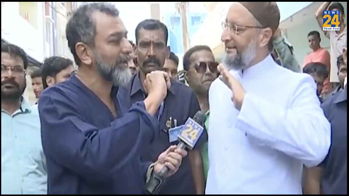 telangana election 2023 aimim asaduddin owaisi interview news 24 sreenivasan jain