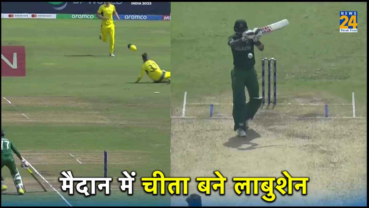Marnus Labuschagne Najmul Hossain Shanto Mahmudullah Run Out Bangladesh vs Australia ODI World Cup 2023 Watch Video