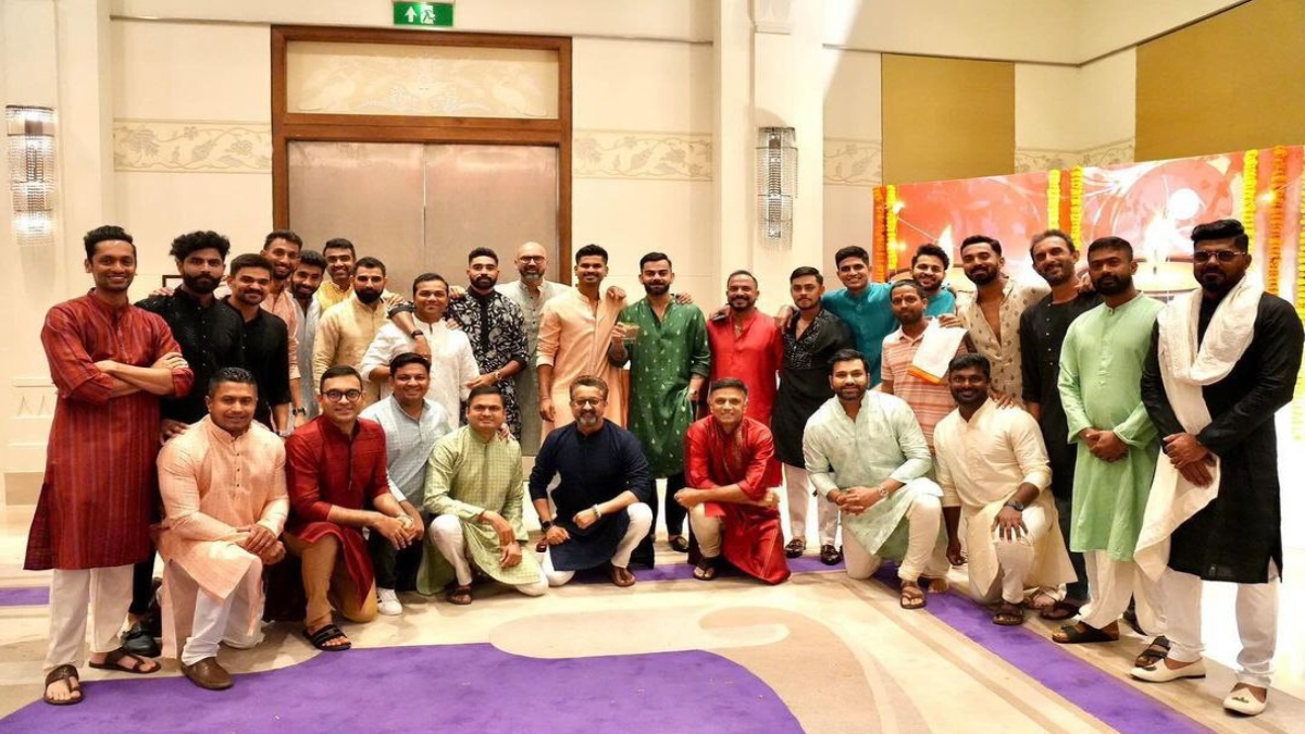 Team India Celebrate Diwali before ind vs ned match ODI World CUp 2023