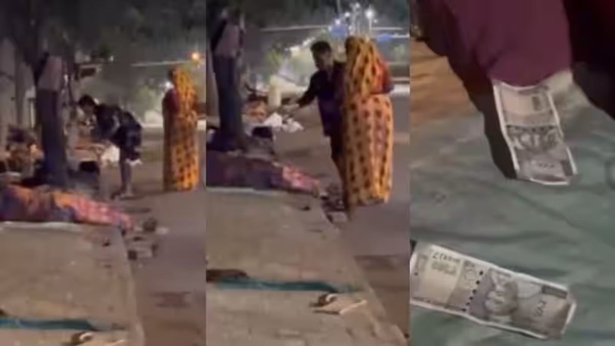 AFGhanistan cricketer rahmanullah gurbaz Gave Diwali Gift to people sleeping on footpath