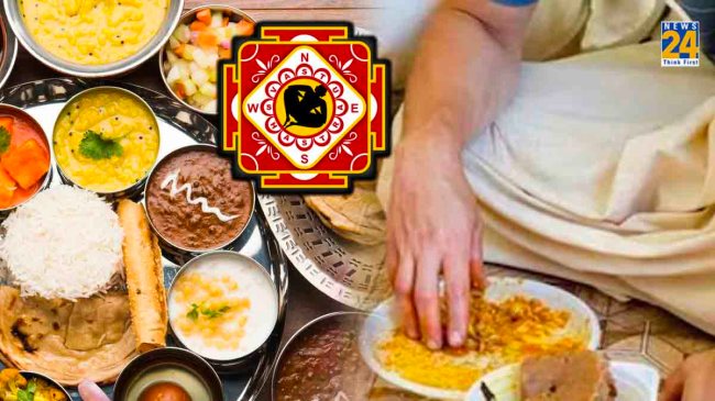 in which direction should we eat food according to vastu, eating food facing south, in which direction we should not eat, can we face west while eating, eating facing east, can we face north while eating, why we should not eat facing south, why we should not eat facing north