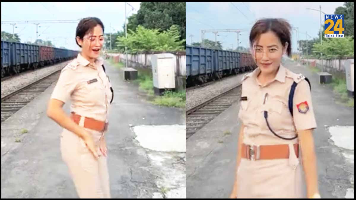 assam female cop dance on tu cheez badi hai mast mast video viral