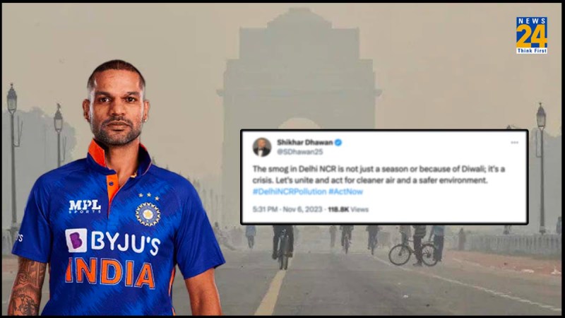 Shikhar Dhawan Concern Delhi-NCR Pollution