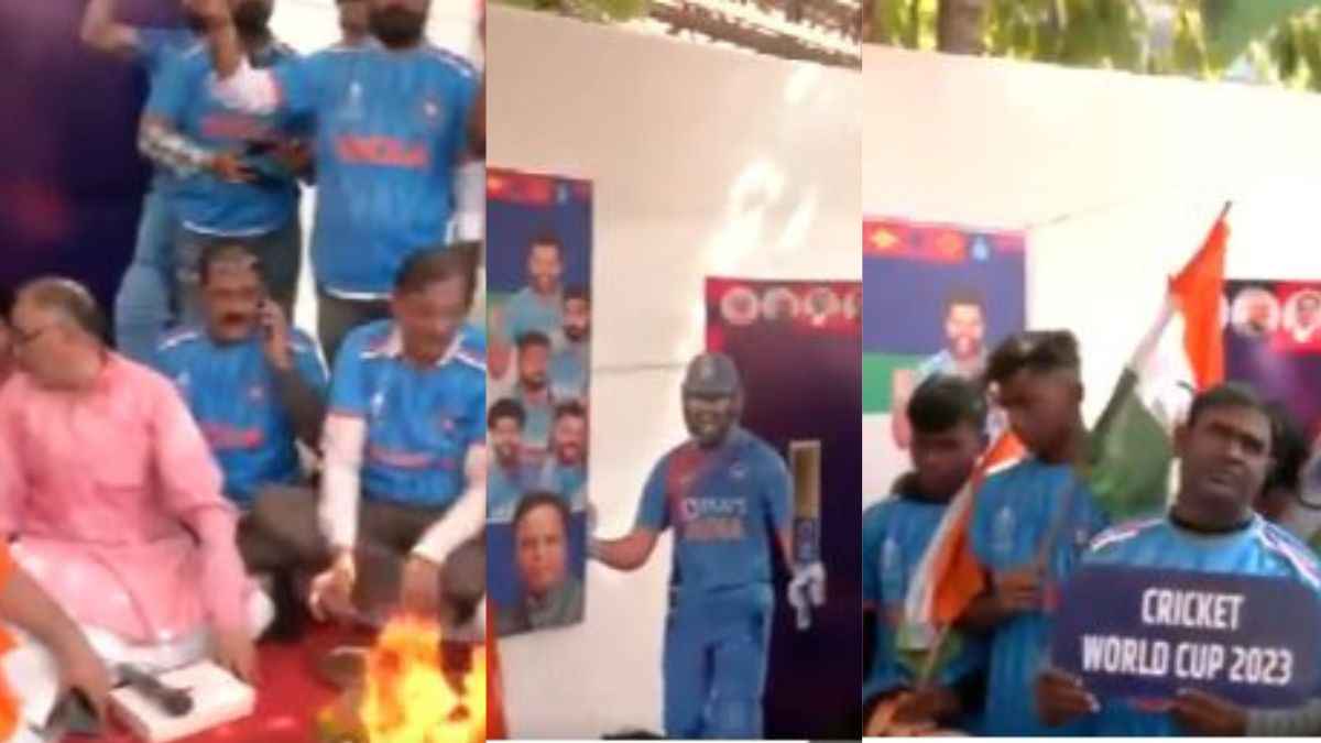 fans performed havan for team india watch video icc odi world cup 2023 ind vs aus