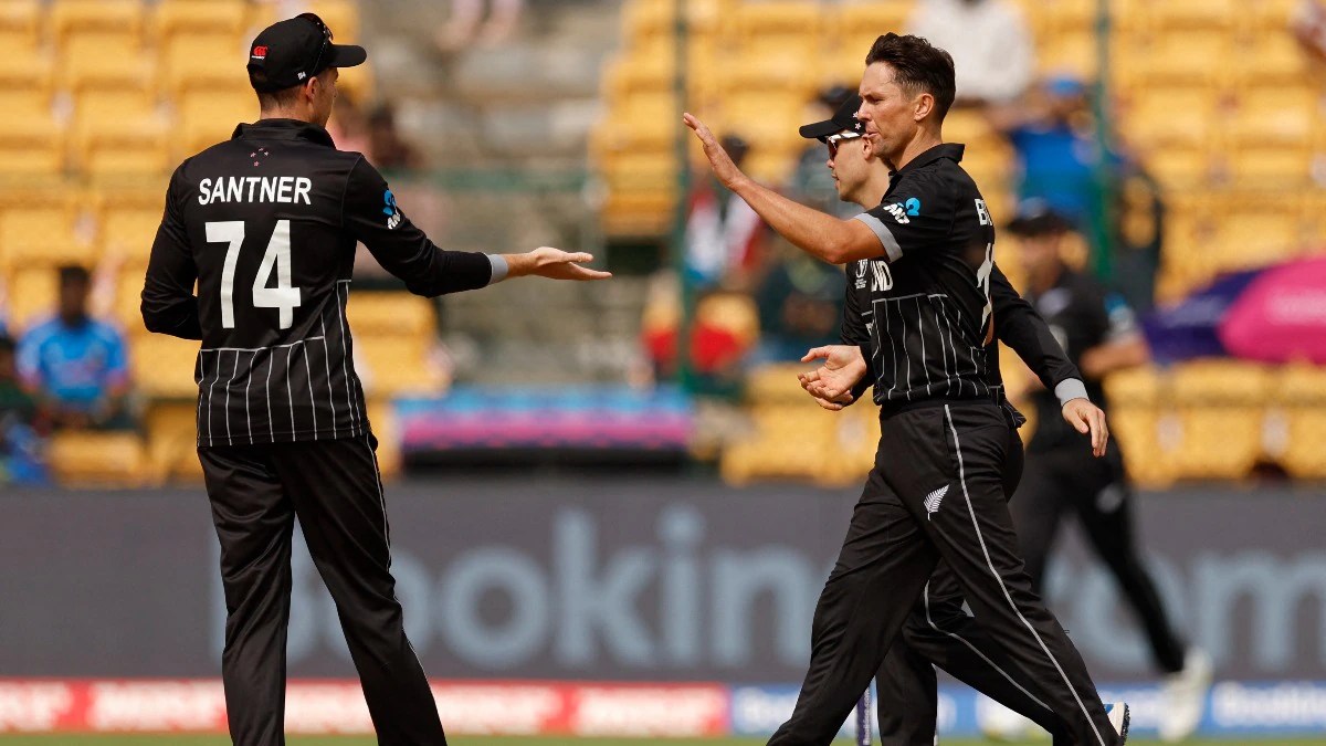 nz vs sl live updates innings report trent boult icc odi world cup 2023