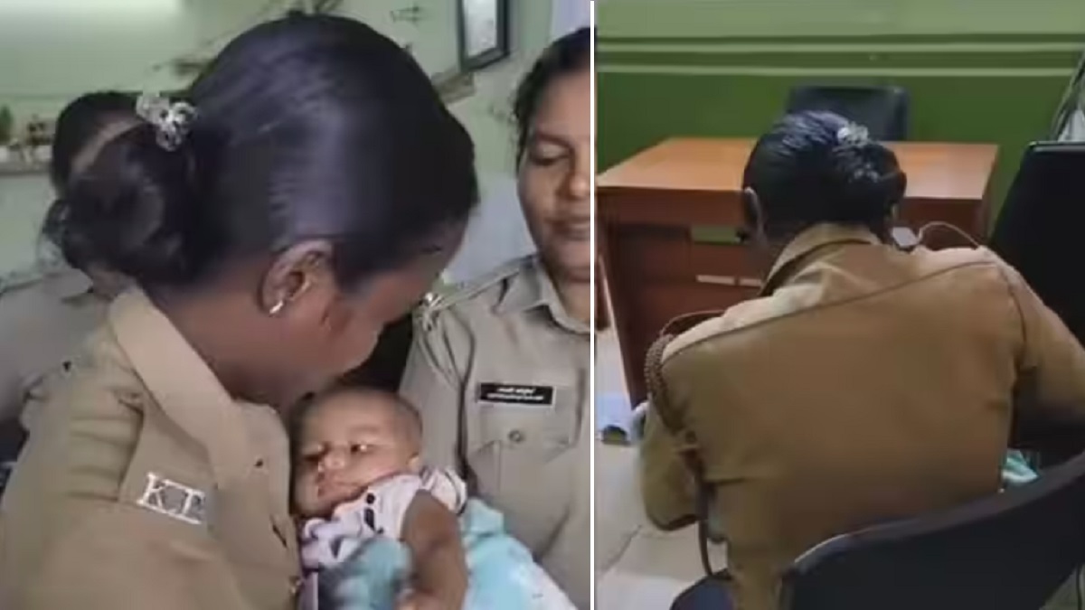 Police Officer Breastfeeds To Baby