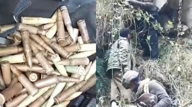 security forces busted a terrorist hideout in Sarniyal Forest, Khari Tehsil of Ramban district