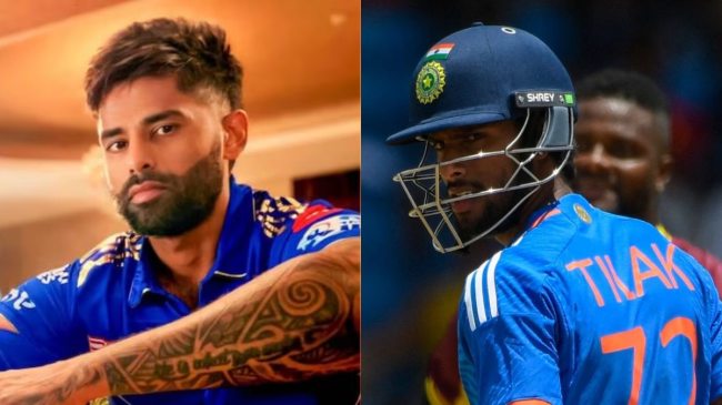 suryakumar yadav hilarious reaction to tilak varma tattoos on neck