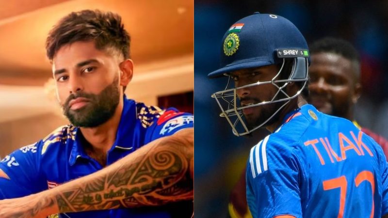 suryakumar yadav hilarious reaction to tilak varma tattoos on neck