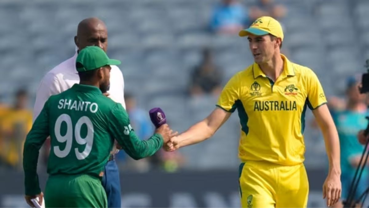 icc odi world cup 2023 aus vs ban innings report live updates