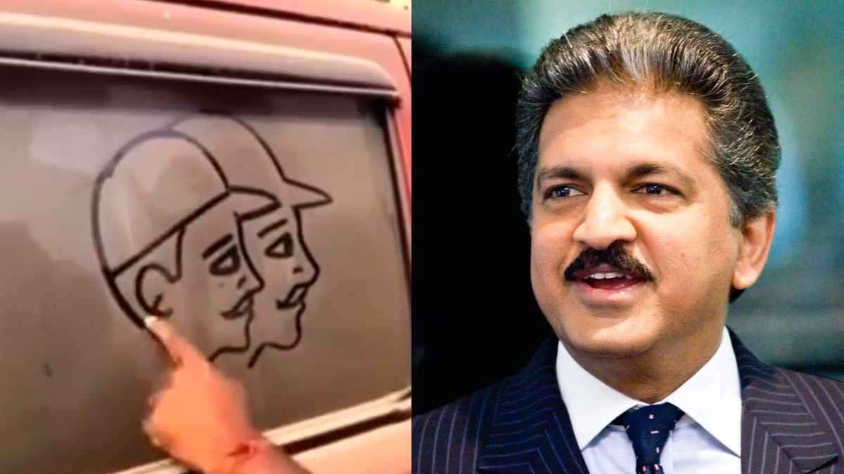 धूल भरी कार पर शख्स ने दिखाई ऐसी कलाकारी, यकीन नहीं कर पाए आनंद महिंद्रा; देखिए वीडियो