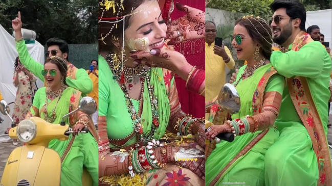 Shrenu Parikh Akshay Mhatre Haldi Ceremony