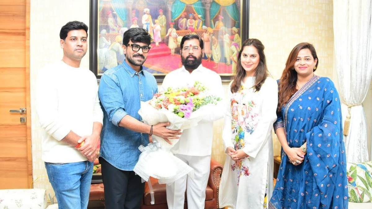 Ram Charan Meets Maharashtra CM