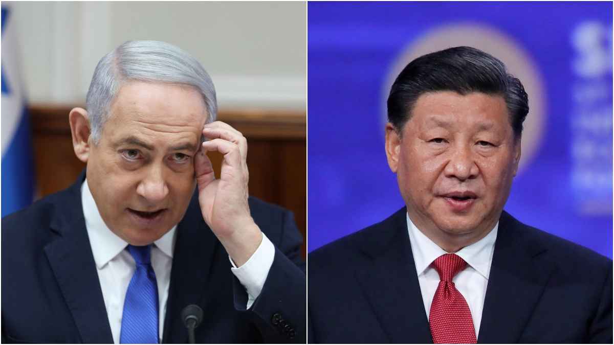 Benjamin Netanyahu and Xi Jinping