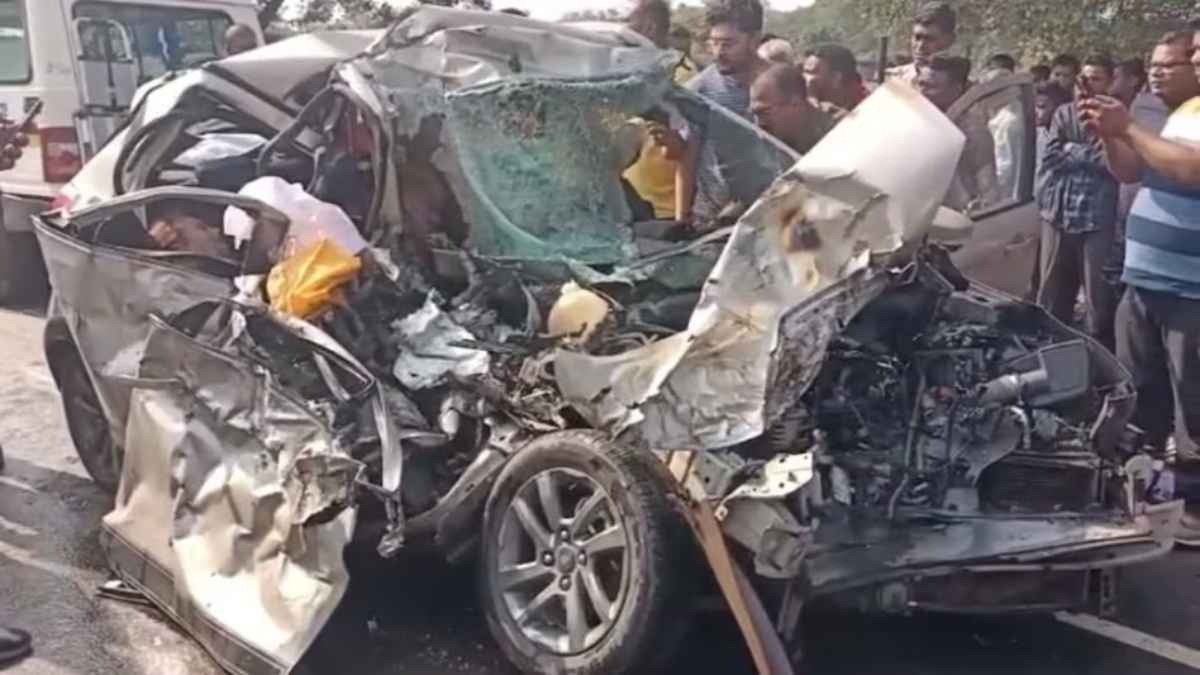 मातम में बदलीं शादी की खुशियां; कार को ट्रक ने मारी टक्कर, भाजपा नेता और दूल्हा-दुल्हन समेत 5 की मौत